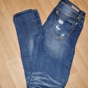 Buckle Black Skinny Jeans